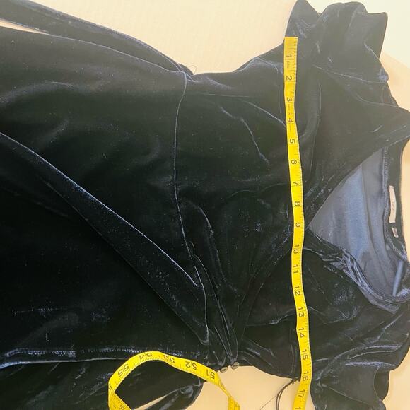 Dex Velvet Navy Short Sleeve Wrap Dress Size S Small NWT - Picture 7 of 9